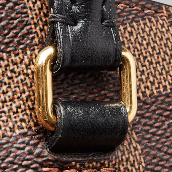 Louis Vuitton Black Damier Canvas Odeon Tote MM Bag - Picture 9 of 12